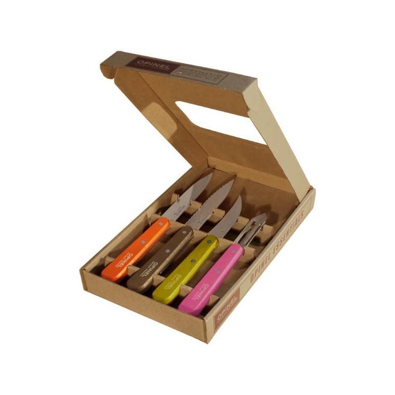 Coffret OPINEL - Les Essentiels du Cuisinier - 4 Couleurs