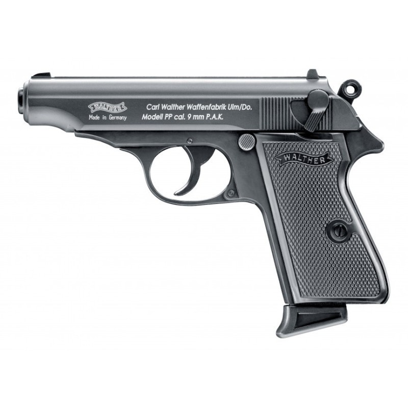 Pistolet alarme WALTHER PP noir Cal. 9mm