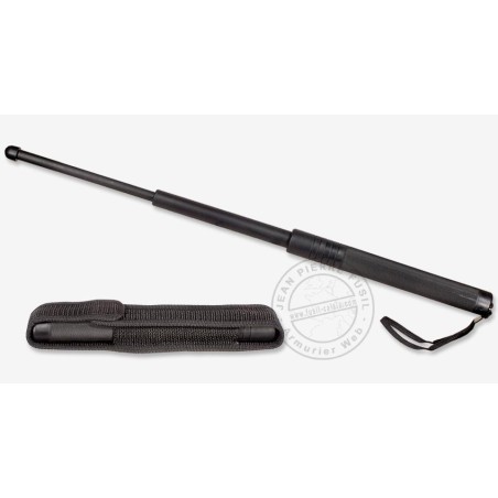 Matraque telescopique rigide noir, 58 cm - Armurerie en ligne