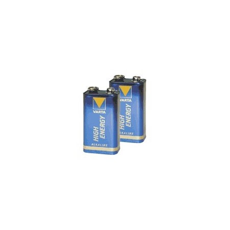 Lot de 2 piles alcaline 9V (6LR61) Lot de 2 piles alcaline 9V (6LR61)