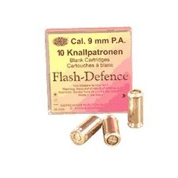 Cartouches 9mm Pistolet à blanc - Flash / 10 cart.