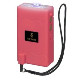 Poing électrique TIGER STUN 2 500 000 V avec lampe - Rose